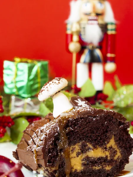 Yule Log Cake — Stock Photo, Image