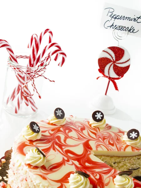 Pepermunt cheesecake — Stockfoto