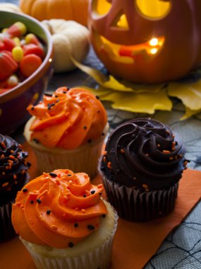 Cadılar Bayramı cupcakes
