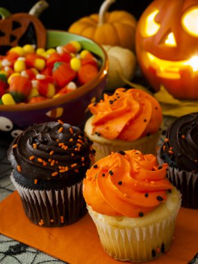 Cadılar Bayramı cupcakes