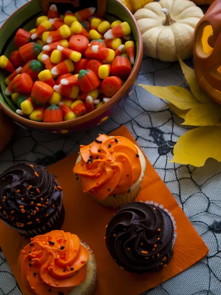 Halloween cupcakes — Stockfoto