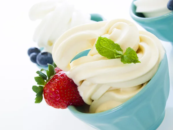 Yogur congelado Imágenes de stock libres de derechos