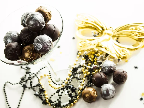 Champagne truffles — Stock Photo, Image