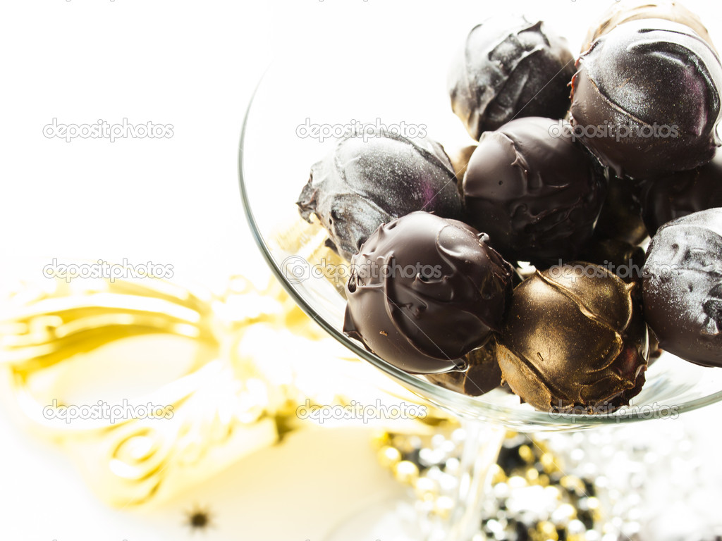 Champagne truffles