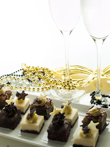 Assorted petite party pastries — Stock Photo, Image