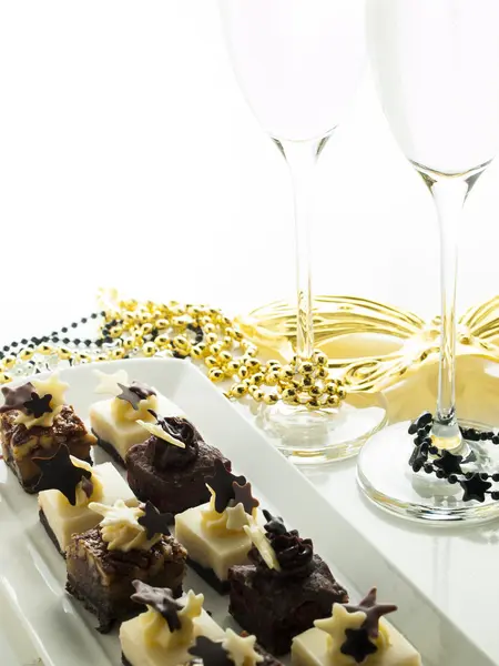 Assorted petite party pastries — Stock Photo, Image