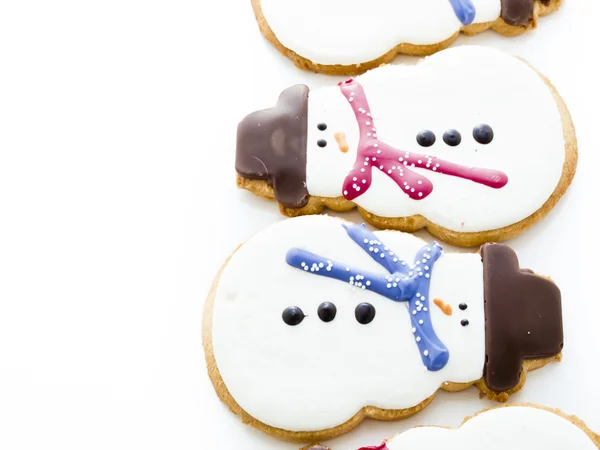 Snowman cookie — Stock Photo, Image