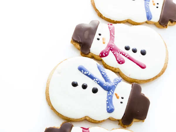 Sněhulák cookie — Stock fotografie