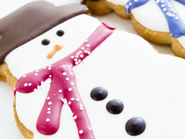 Kardan adam kurabiye — Stok fotoğraf