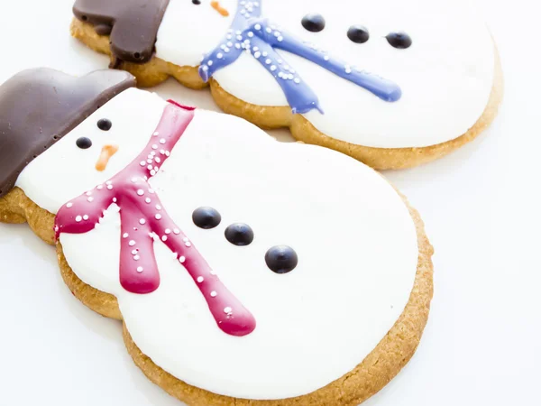 Snowman cookie — Stock Photo, Image