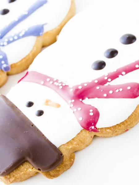 Snowman cookie — Stock Photo, Image