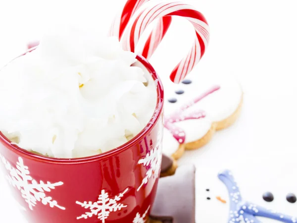 Snögubbe cookie — Stockfoto