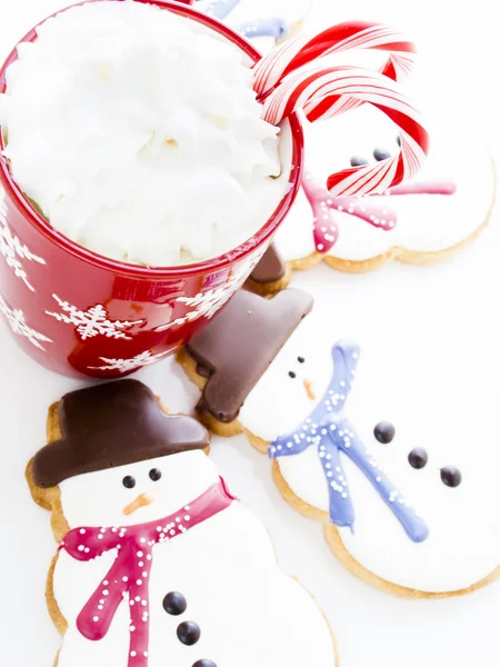 Snowman cookie — Stock Photo, Image