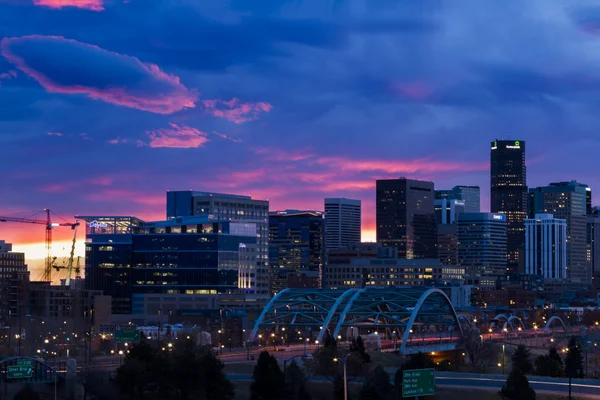 Centru města denver — Stock fotografie