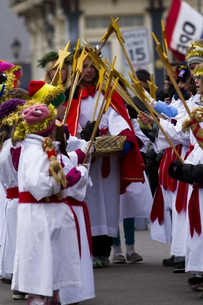 Processione dei bambini di Santa Lucia — Foto Stock