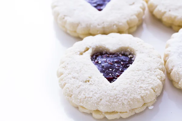 Linzer torte soubory cookie — Stock fotografie