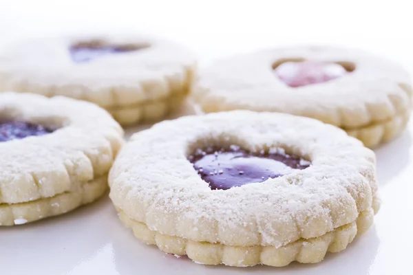 Linzer torte soubory cookie — Stock fotografie