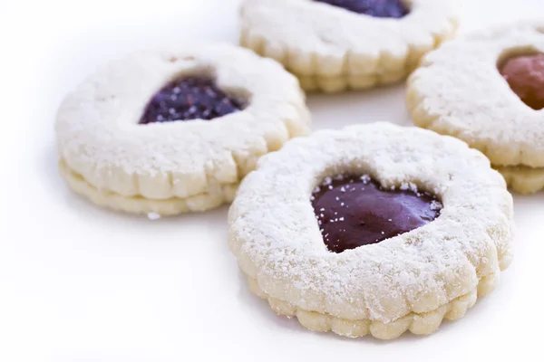 Linzer torte soubory cookie — Stock fotografie