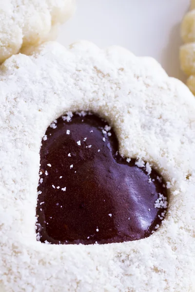 Linzer Torte Cookies — Stock Photo, Image