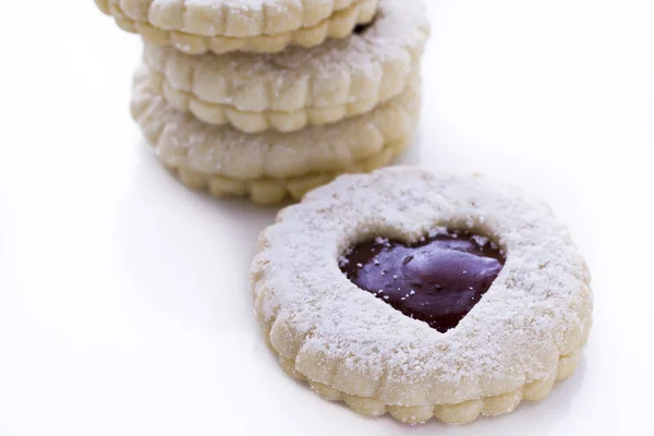 Linzer torte soubory cookie — Stock fotografie