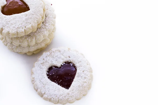 Linzer torte soubory cookie — Stock fotografie