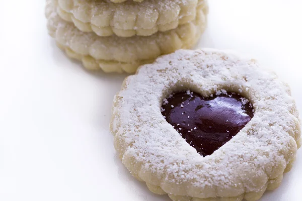 Linzer torte soubory cookie — Stock fotografie