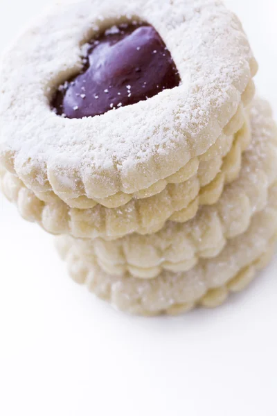 Linzer torte soubory cookie — Stock fotografie