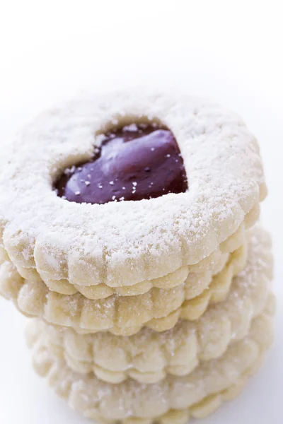 Linzer torte soubory cookie — Stock fotografie