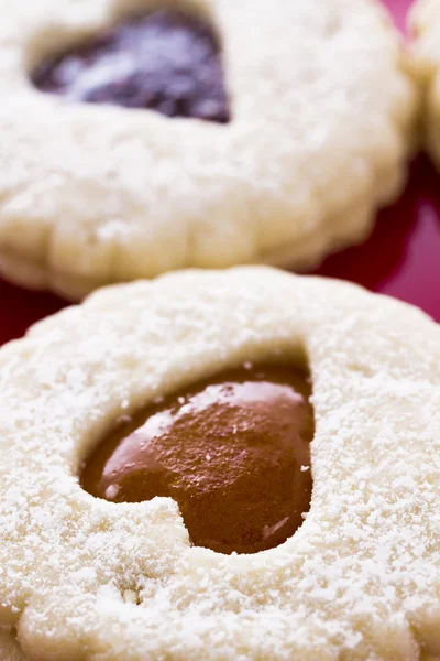 Linzer Tortenplätzchen — Stockfoto