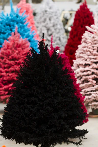 Flocked Christmas Tree — Stock Photo, Image