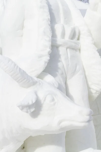雪雕塑 — 图库照片