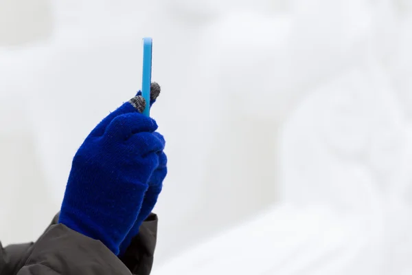 Escultura de neve — Fotografia de Stock