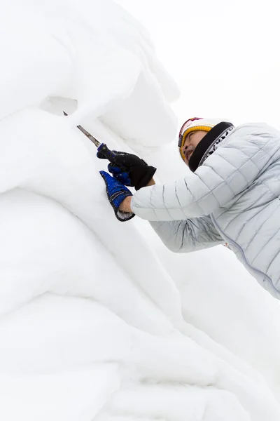 雪雕塑 — 图库照片