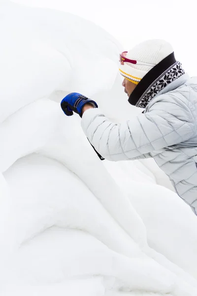 Escultura de neve — Fotografia de Stock