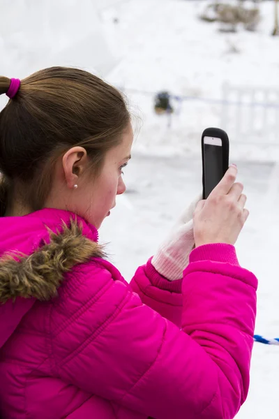 Snö skulptur — Stockfoto