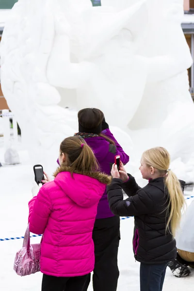 Escultura de nieve — Foto de Stock