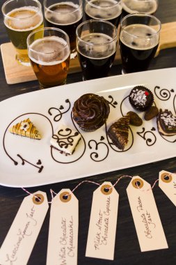 Beer and chocolate clipart