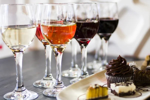 Wine and Chocolates — Stock Photo, Image