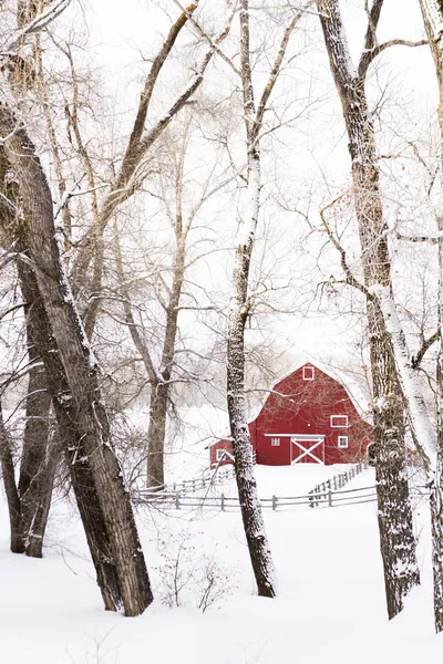 Red barn — Stock Photo, Image