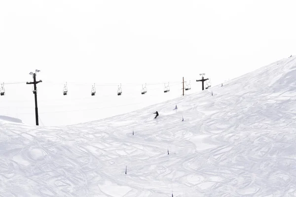 Катання на лижах — стокове фото