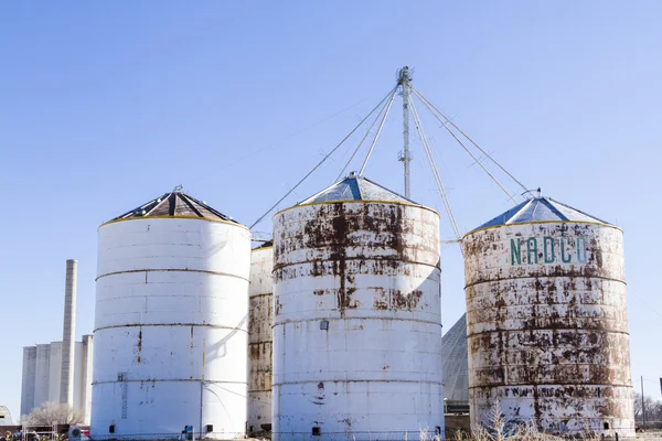 Silos di alimentazione — Foto Stock