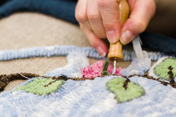 Crochet de tapis — Photo