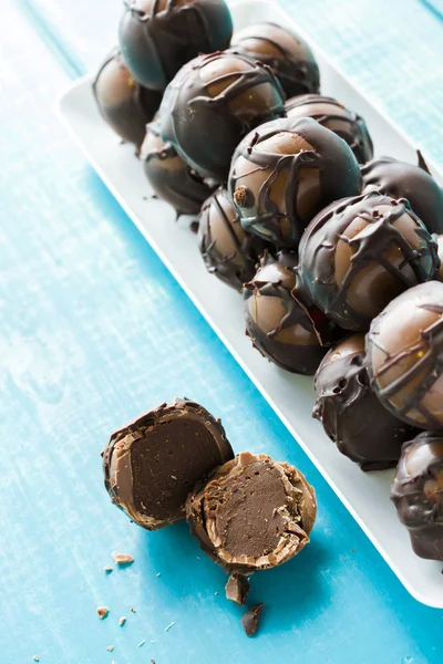 Chocolade truffels — Stockfoto