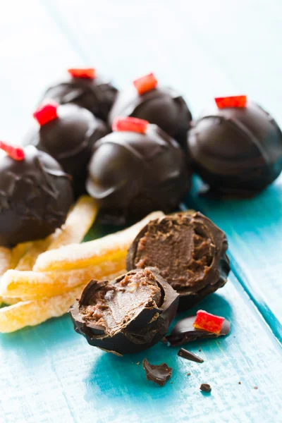 Chocolade truffels — Stockfoto