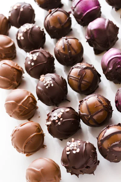 Trufas de chocolate — Fotografia de Stock