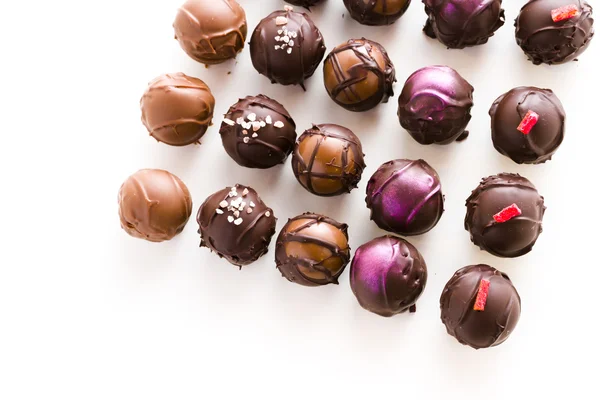 Trufas de chocolate — Fotografia de Stock