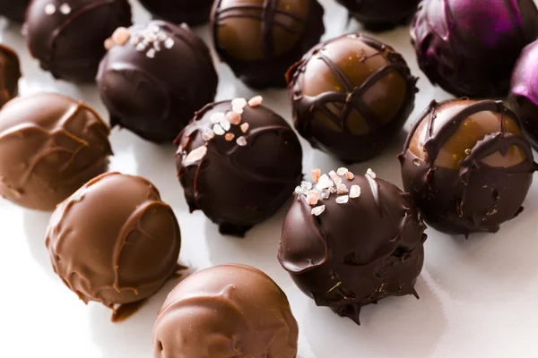 Trufas de chocolate — Fotografia de Stock