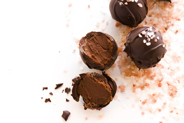 Trufas de chocolate — Fotografia de Stock