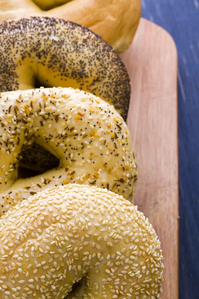 Frische Bagels — Stockfoto