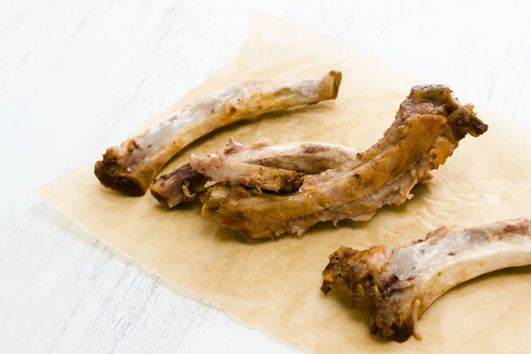 Ate the ribs — Stock Photo, Image